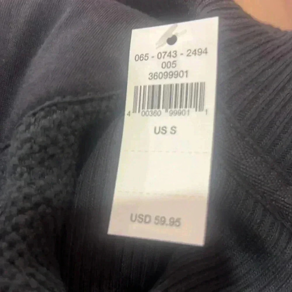 Aerie Dream Sherpa Quarter Zip Sweatshirt Smoked Gray NWT Size Small - Picture 6 of 6